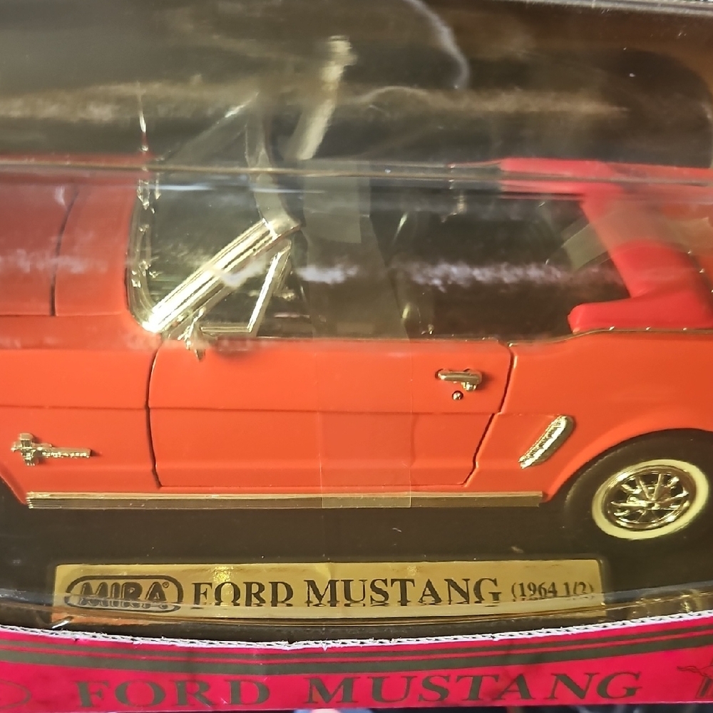 Red Ford Mustang Car